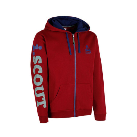 Sweat zippé I.SCOUT rouge