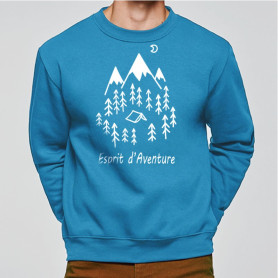 Sweat « Esprit d'aventure » - bleu