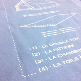 T-shirt "Hôtel 5 étoiles" - bleu ciel