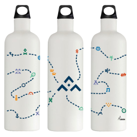 Gourde bouteille isotherme et thermos, Scarabée, noir, Design Label'tour,  France - La Malle à Confettis