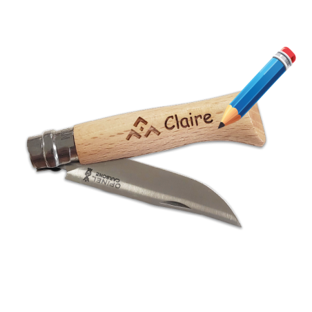 Opinel N° 8 lame carbone à personnaliser