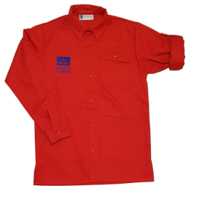 Chemise rouge nouveau logo...