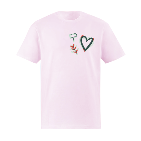 Tee - shirt "Clameurs" Rose pastel