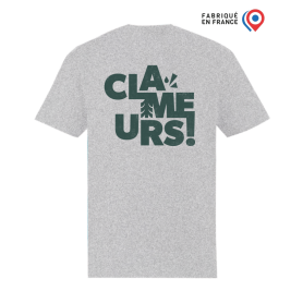 Tee - shirt " Clameurs" Gris clair - Made in France